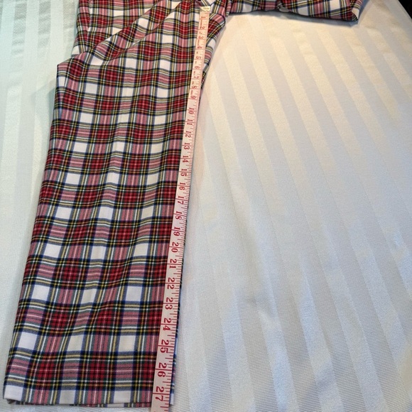 J. Crew Wool Blend Plaid Red and Black Trousers Pants Sz 8 Lined 4 Pocket NWOT - Picture 12 of 14